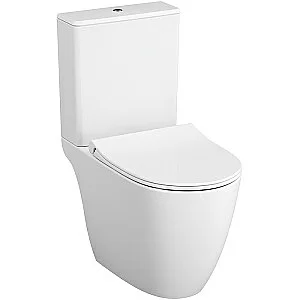 Унитаз напольный Vitra Sento Rim-Ex 9830B003-7204 безободковый, с бачком, с крышкой микролифт купить в интернет-магазине Sanbest
