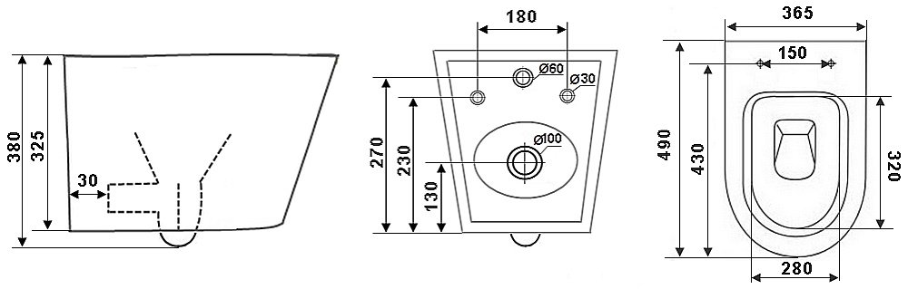 Унитаз подвесной TIMO INARI TK-503MB безободковый, с крышкой микролифт, черный матовый купить в интернет-магазине Sanbest