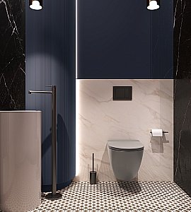 Унитаз подвесной Vincea Globo VT1-14STMG безободковый, смыв торнадо, с крышкой микролифт, серый матовый купить в интернет-магазине Sanbest