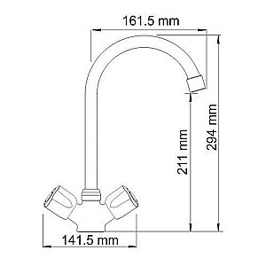 Смеситель для кухни WasserKRAFT Amper 2907 купить в интернет-магазине сантехники Sanbest