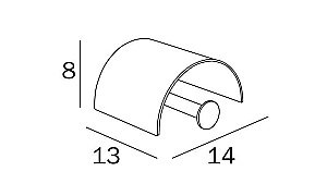 Держатель для туалетной бумаги с крышкой Inda One A24260CR хром купить в интернет-магазине сантехники Sanbest