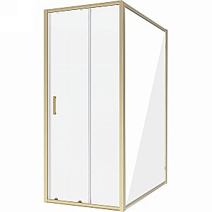Душевой уголок Niagara Nova 90х100 стекло прозрачное/профиль холодное золото купить в интернет-магазине Sanbest
