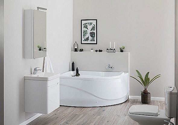 Акриловая ванна Aquanet Graciosa 150x90 к/с купить в интернет-магазине Sanbest