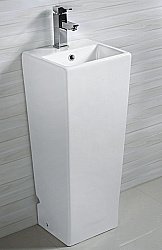 Раковина напольная Ceramalux N 34 NB147 белая купить в интернет-магазине Sanbest