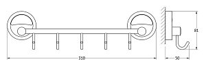 Крючок FBS Ellea 30 ELL 026 купить в интернет-магазине сантехники Sanbest