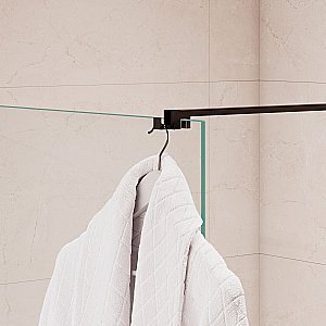 Душевая перегородка RGW Walk In WA-210B 80 351021008-14 стекло прозрачное/профиль черный купить в интернет-магазине Sanbest