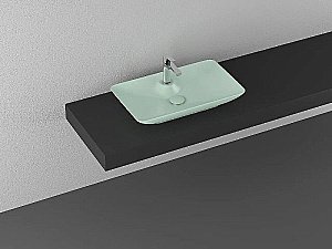 Раковина ISVEA SistemaY Clear 64 10SY50065SV-2T мятно-зеленый матовый купить в интернет-магазине Sanbest