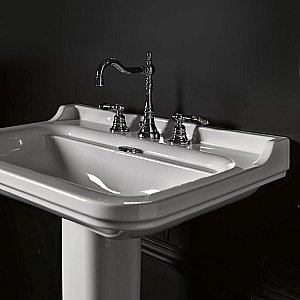Раковина на пьедестале Kerasan Waldorf 80 4141K 80-3 белая купить в интернет-магазине Sanbest