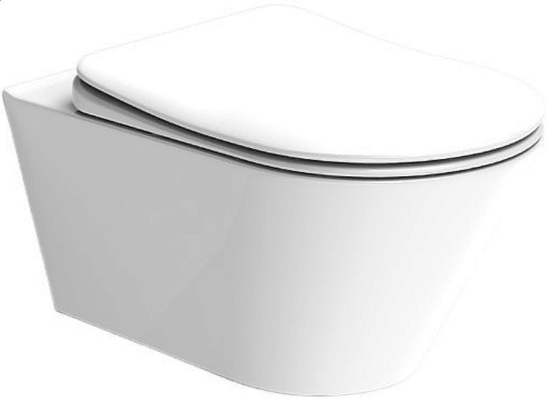 Унитаз Boheme Avva 972-W белый глянцевый, безободковый купить в интернет-магазине Sanbest