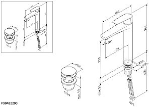 Смеситель для раковины AM.PM Gem F90A92200 купить в интернет-магазине сантехники Sanbest