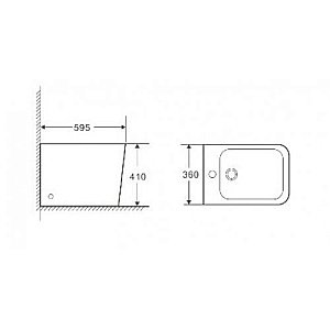 Биде напольное WeltWasser GELBACH 003GL-WT белый глянец купить в интернет-магазине Sanbest