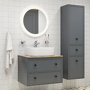 Пенал Iddis Torr 40 TOR40D0i97 темно-серый для ванной в интернет-магазине сантехники Sanbest