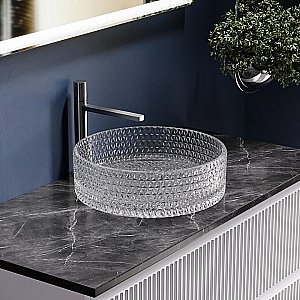 Раковина Ceramica Nova Cristal 36 CN6062 прозрачная купить в интернет-магазине Sanbest