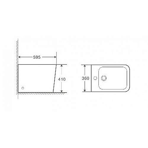 Биде напольное WeltWasser GELBACH 003GL-WT белый глянец купить в интернет-магазине Sanbest