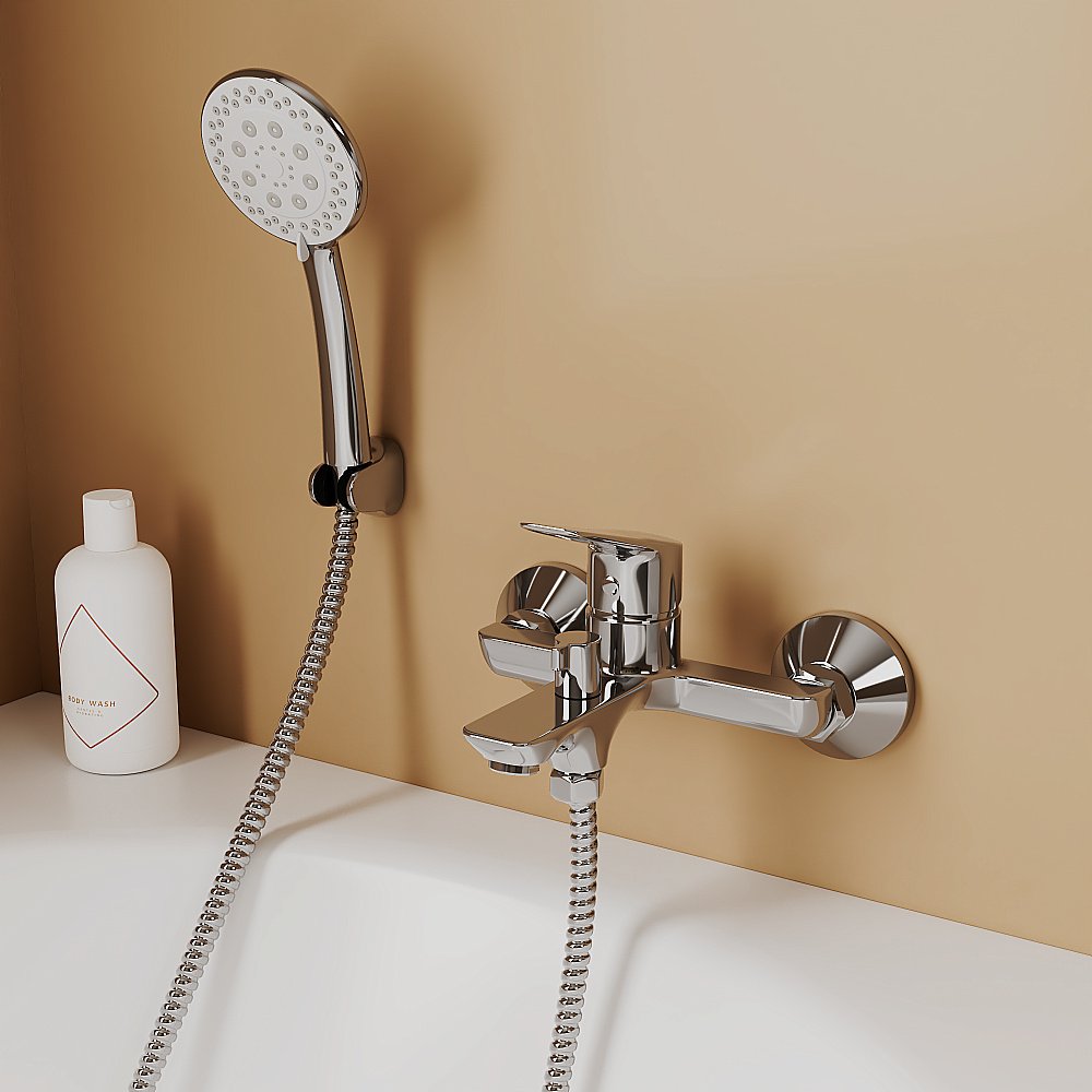 Смеситель для ванны Rush Samui SA0930-44 хром купить в интернет-магазине сантехники Sanbest