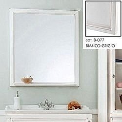 Зеркало с полкой Caprigo Albion 80-100 Серое в ванную от интернет-магазине сантехники Sanbest