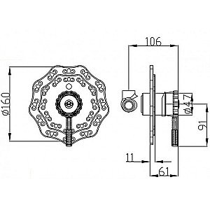 Смеситель для душа ZORG Antic A 105DK-BR купить в интернет-магазине сантехники Sanbest