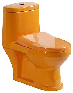 Унитаз моноблок детский Gid Tr2192or оранжевый, с крышкой микролифт купить в интернет-магазине Sanbest