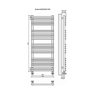 Полотенцесушитель водяной Terminus Кремона П22 500x1391 купить в интернет-магазине сантехники Sanbest