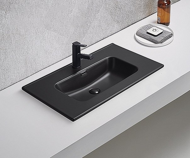 Раковина Gid Integrado 81 Bm9080s 72209 черная матовая купить в интернет-магазине Sanbest