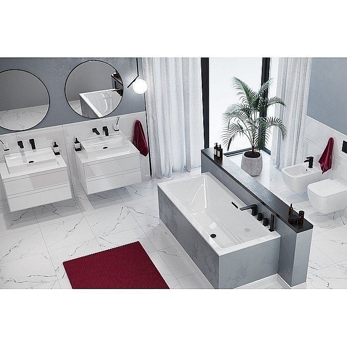 Ванна акриловая Excellent Heaven Slim WAEX.HEV18WHS 180x80 белая купить в интернет-магазине Sanbest