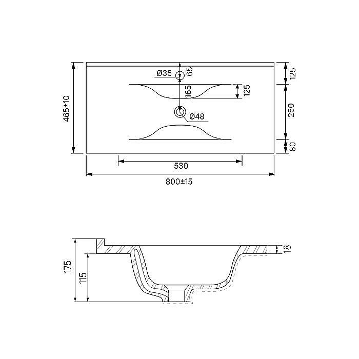 Тумба с раковиной Iddis Cloud CLO80WFi95K 80 белая для ванной в интернет-магазине Sanbest
