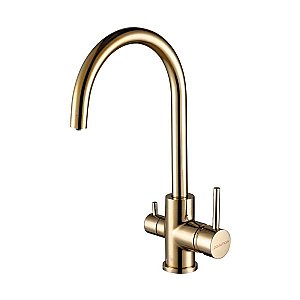 Смеситель для кухни Paulmark Essen Es213211-G Золото купить в интернет-магазине сантехники Sanbest