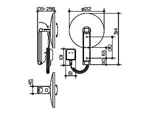 Косметическое зеркало круглое с подсветкой KEUCO iLook move купить в интернет-магазине сантехники Sanbest