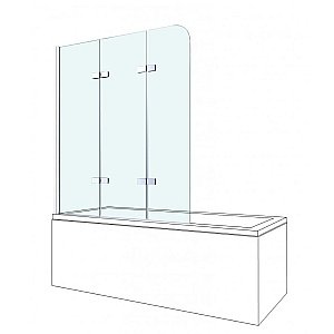 Шторка для ванны BERGES СITY 2.0 062012 80x140 купить в интернет-магазине Sanbest