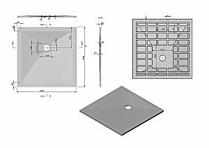 Душевый поддон Vincea VST-4SR9090C 90x90 бежевый купить в интернет-магазине Sanbest