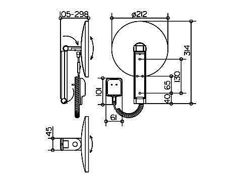 Косметическое зеркало круглое с подсветкой KEUCO iLook move купить в интернет-магазине сантехники Sanbest
