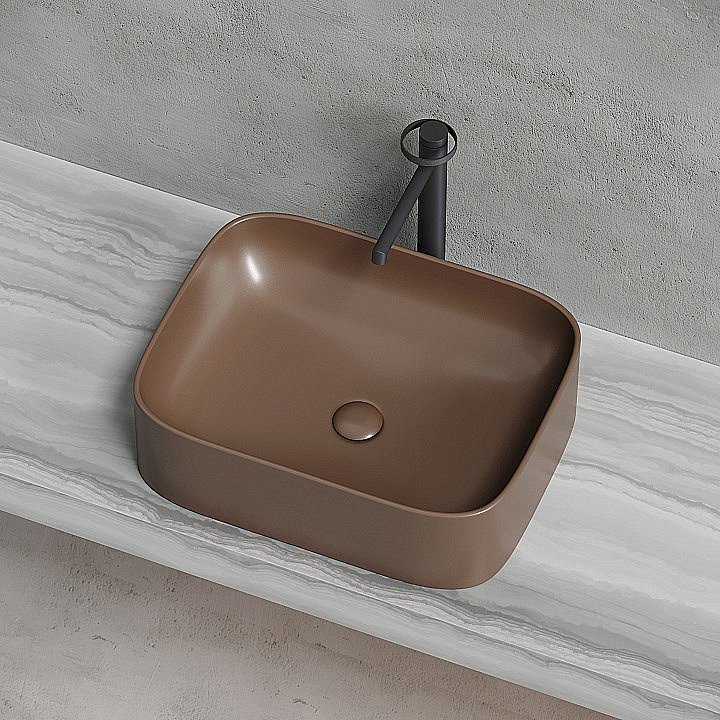 Раковина Ceramica Nova Element 50 CN6052MDB темно-коричневая матовая купить в интернет-магазине Sanbest