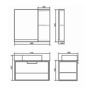 Зеркало со шкафом Comforty Кёльн 90 в ванную от интернет-магазине сантехники Sanbest