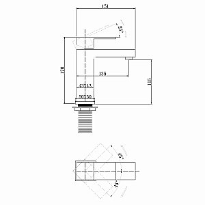 Смеситель для раковины ABBER Daheim AF8210W белый матовый купить в интернет-магазине сантехники Sanbest
