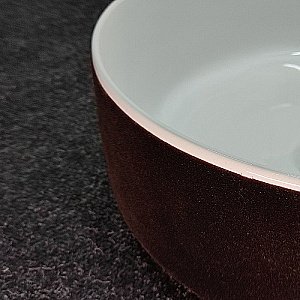 Раковина Artceram Cognac 42 COL001 01 65 Bianco/Testa Di Moro купить в интернет-магазине Sanbest