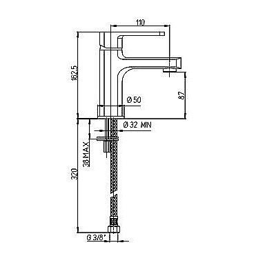 Смеситель для раковины PAINI Ovo 86CR205 хром купить в интернет-магазине сантехники Sanbest