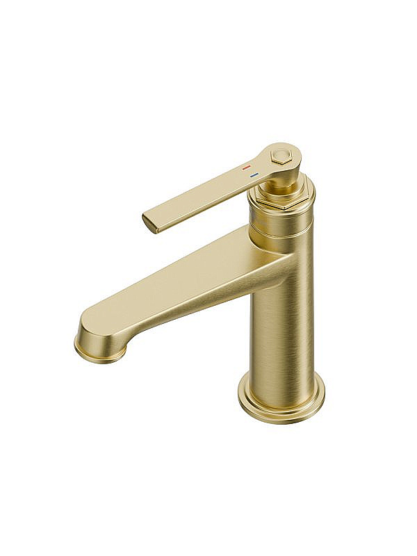 Смеситель для раковины Belbagno BOHEME BOHEME-LVM-BORO-W0 без донного клапана, брашированное золото купить в интернет-магазине сантехники Sanbest