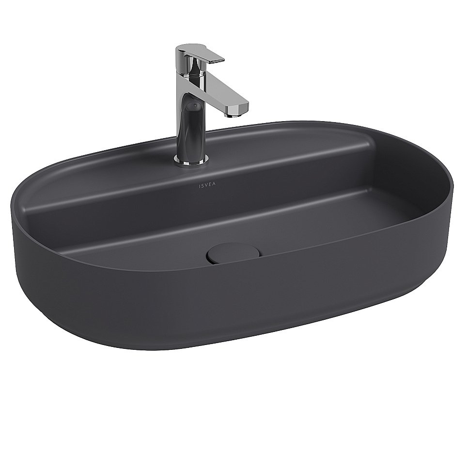 Раковина ISVEA Infinity 60 10NF65060SV-2C антрацит матовый купить в интернет-магазине Sanbest