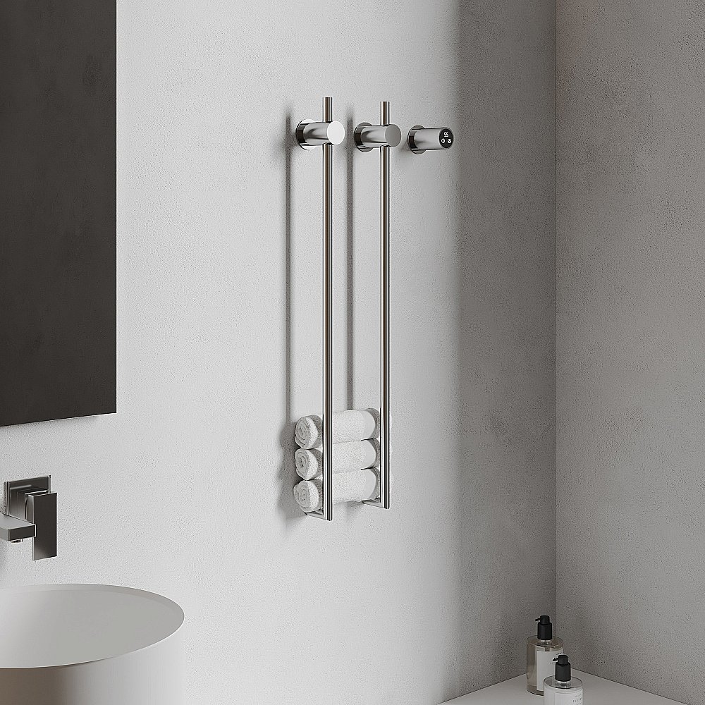 Полотенцесушитель электрический ABBER Charme AH4002 хром купить в интернет-магазине сантехники Sanbest