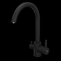 Смеситель для кухни Rush SUS9035-37Black черный матовый купить в интернет-магазине сантехники Sanbest