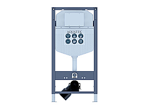 Унитаз подвесной с инсталляцией Aquatek Либерти SET AQUATEK ЛИБЕРТИ-016 INS-23 белый/кнопка хром, безободковый, с крышкой микролифт, слив торнадо купить в интернет-магазине Sanbest