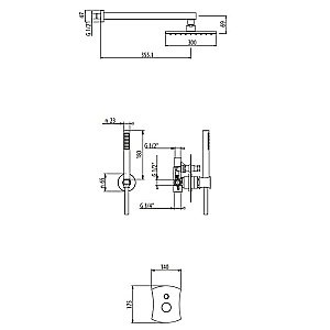Душевая система Gattoni Intersezione 4790/PDC0 купить в интернет-магазине сантехники Sanbest