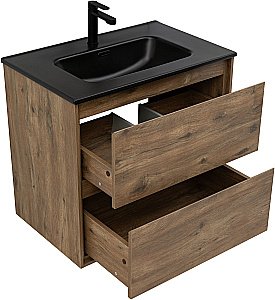 Тумба с раковиной Aquanet Милан 336378/329254 70 дуб рустикальный для ванной в интернет-магазине Sanbest