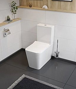 Унитаз напольный Koller Pool KVADRO KR-0675-RC безободковый, с крышкой микролифт, с бачком купить в интернет-магазине Sanbest