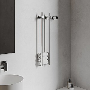 Полотенцесушитель электрический ABBER Charme AH4002 хром купить в интернет-магазине сантехники Sanbest