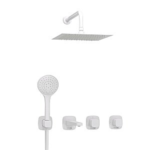 Душевая система WasserKRAFT Saale 9500 SET2851 белый Soft-touch матовый купить в интернет-магазине сантехники Sanbest