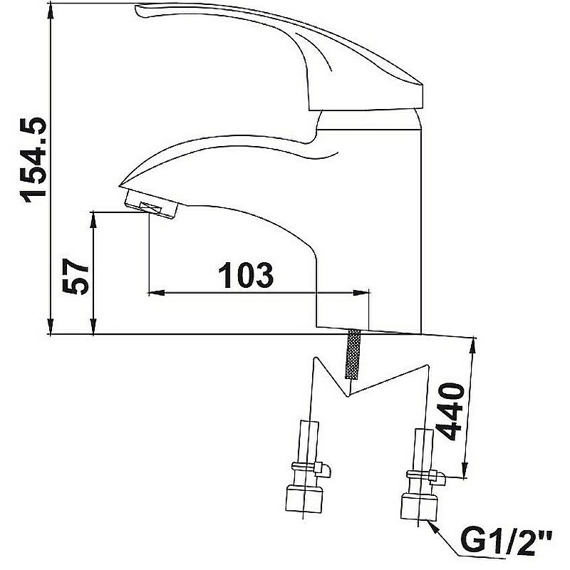 Смеситель для раковины Kaiser Classic 16011 купить в интернет-магазине сантехники Sanbest