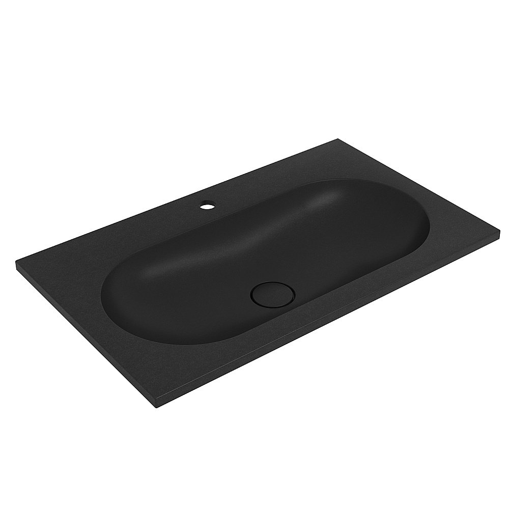 Раковина Vincea VCB-4H800A 80 антрацит купить в интернет-магазине Sanbest