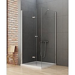 Душевой угол NEW TRENDY NEW SOLEO D-0150A/D-0087B 100x80 стекло прозрачное/профиль хром, левый купить в интернет-магазине сантехники Sanbest