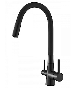 Смеситель для кухни Agger Elegant A3230344 черный матовый купить в интернет-магазине сантехники Sanbest